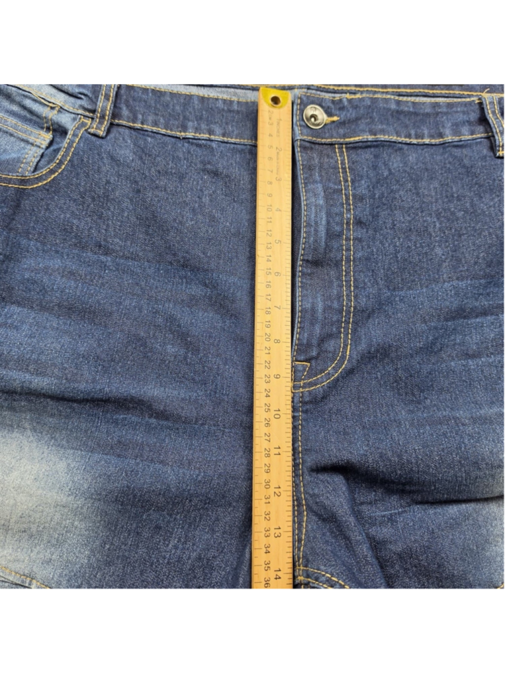 Southpole Stretch Biker Moto Jeans Mens Size 48 Blue Distressed Denim Pants - Picture 9 of 11